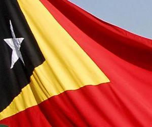 yapboz Doğu Timor bayrağı